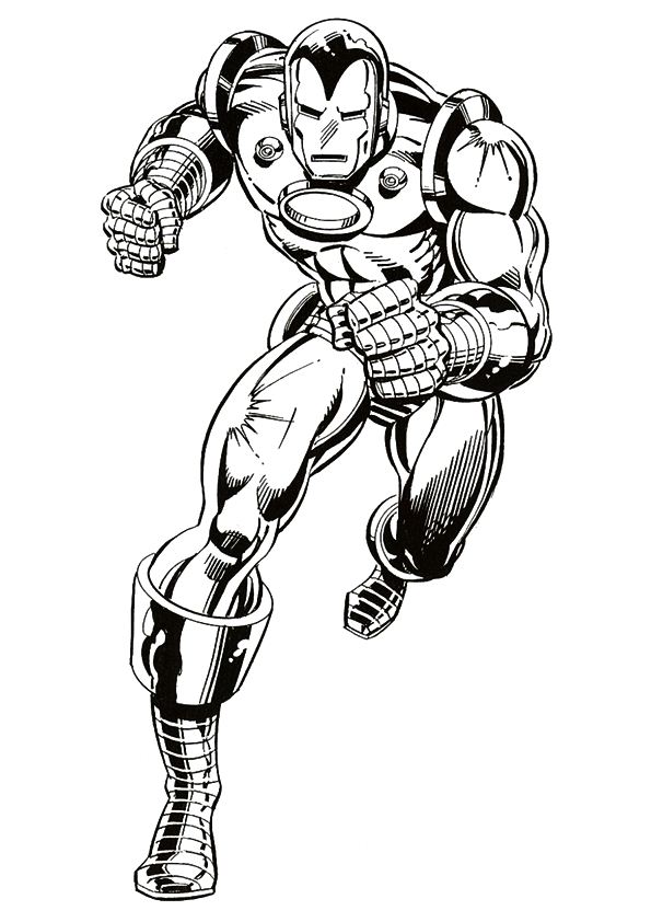 Kidsnfun.de 60 Ausmalbilder von Iron man